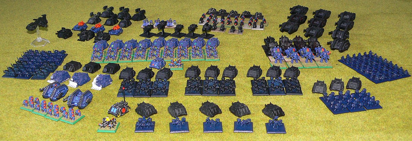 Epic Space Marines army<br />Photo taken March 2018