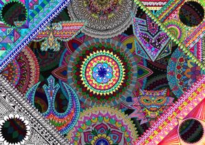 Many Layered Many Coloured Mandala Madness