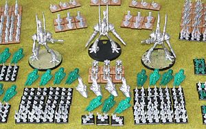 Epic Eldar army ready for paint