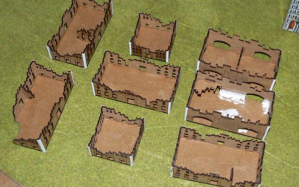 The 6mm MDF ruins start to take shape
