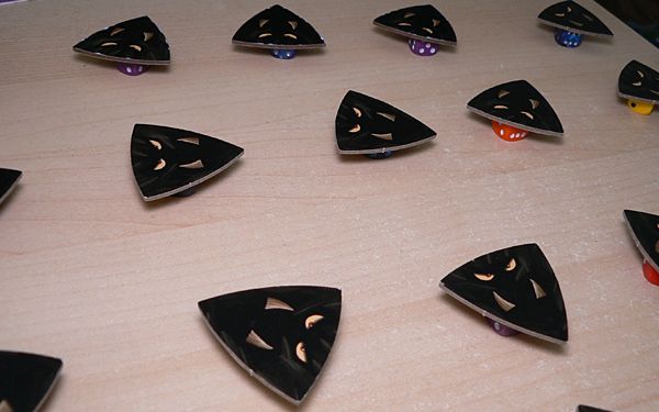 Letting the glued edges dry