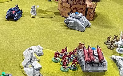 The allies scramble to handle all of the deep striking units