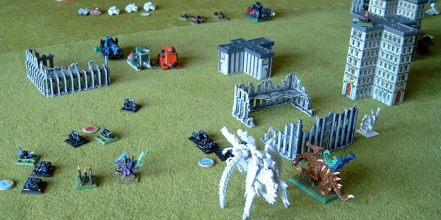 Turn 6: The Squats fight hard against the swarm